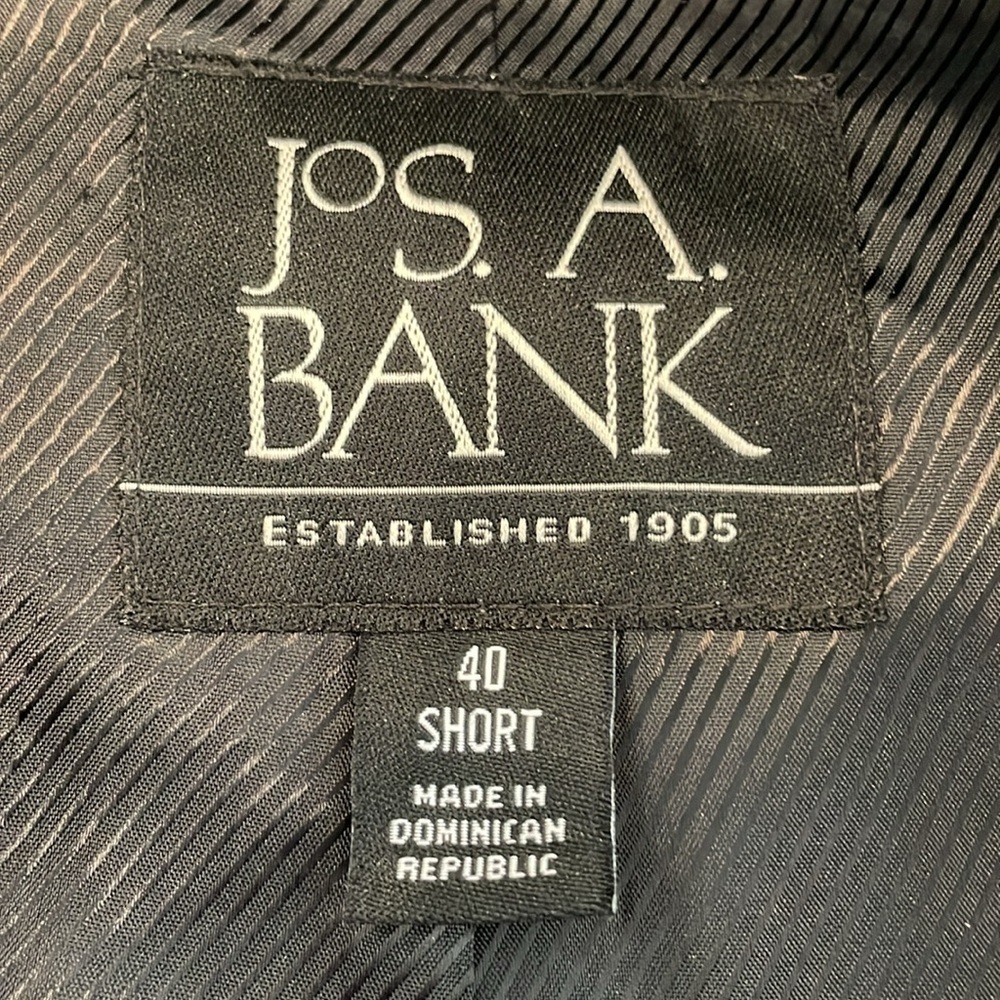 Jos. A. Bank Wool Blend Topcoat Black 40 Short - Picture 8 of 11